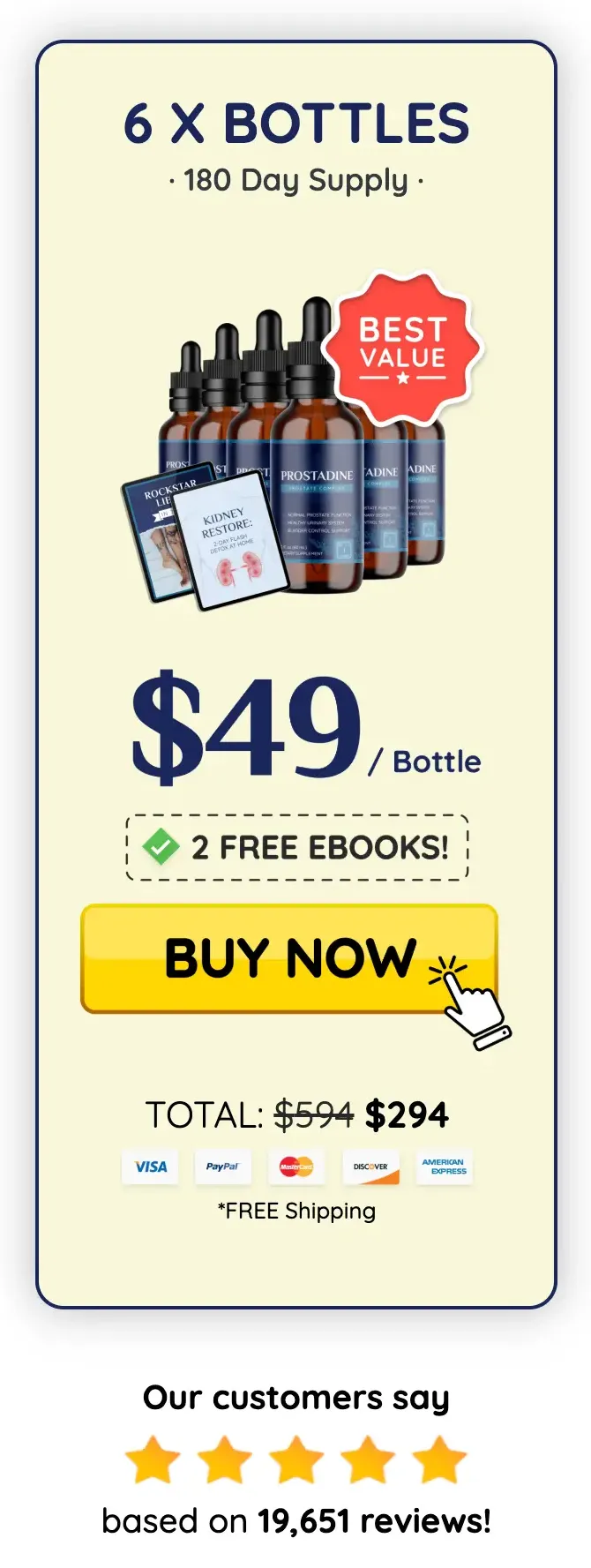 Prostadine Buy 6 Bottles